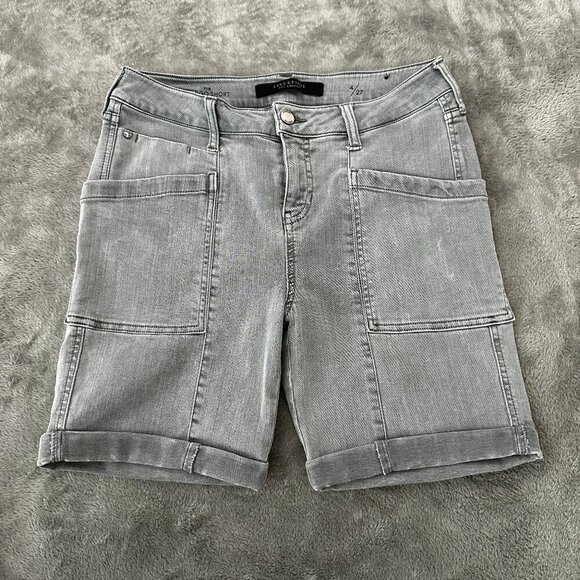Liverpool Pants - Liverpool Jeans Co Cargo Bermuda Shorts Gray Women's size 4/27